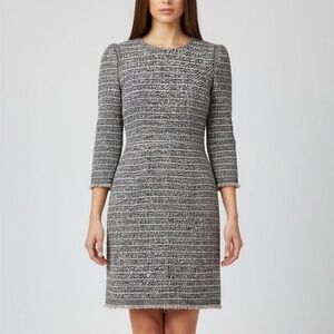 twill dress with silver and others colors